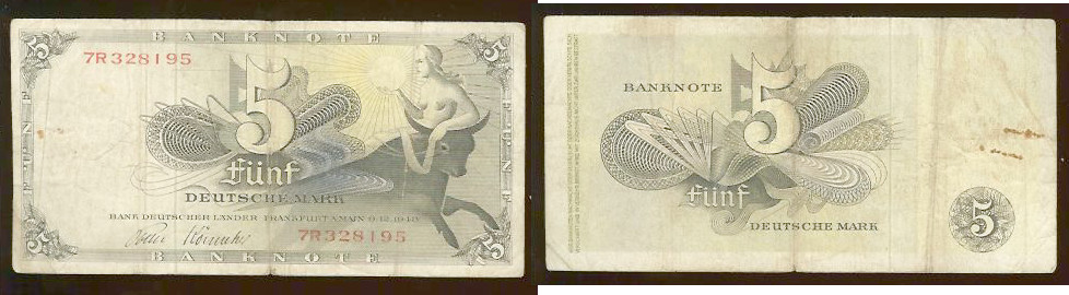 5 Deutsche Mark ALLEMAGNE FÉDÉRALE 1948 TB